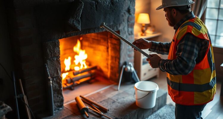 jak ugasić sadze w kominie